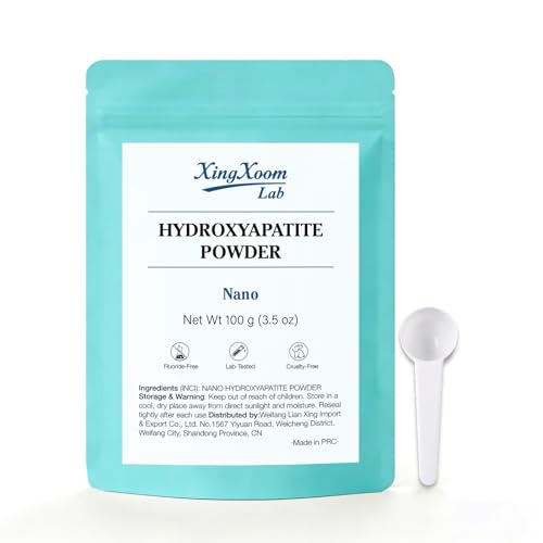 Nano Hydroxyapatite Powder – Ultra-Fine Tooth Powder for Deep Enamel Support & Sensitivity – Fluoride-Free DIY Ingredient (100g) Nano 100g