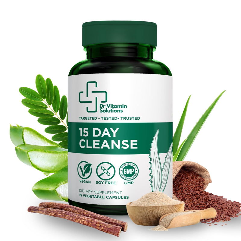15 Day Colon Cleanse & Detox for Women and Men - Gentle Gut Cleanse | Bloating, Constipation Relief, Senna, Aloe Vera, Psyllium Husk, Probiotics, Vegan, Non-GMO, USA Made, Soy-Free, 15 Capsules 15 Count (Pack of 1)
