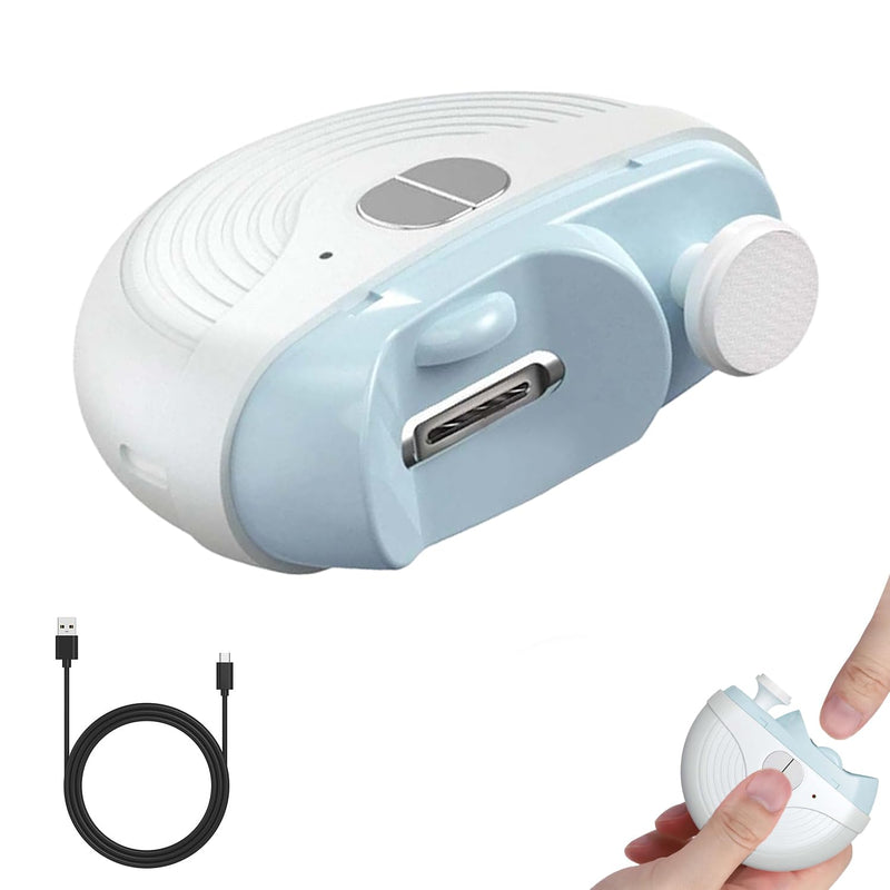 Nail Electric Trimmer Automatic Easy Clip 2 in 1 Clippers for Adults Seniors Smart 3 Speeds for Thick Toenails Multifunctional Polishing & Clip Rechargeable with Light - BeesActive Australia