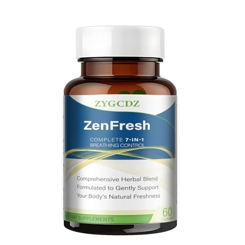7-in-1 Bad Breath Capsules with Chlorophyllin & Probiotics, Mint Extract for Long Lasting Breath Freshness, Oral Care Supplement for Digestive Support, 14-Day Solution (01) 01
