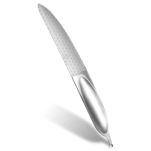 Curved Nail File 4.9 in Metal Double-Sided Toenail File for Thick Toenails