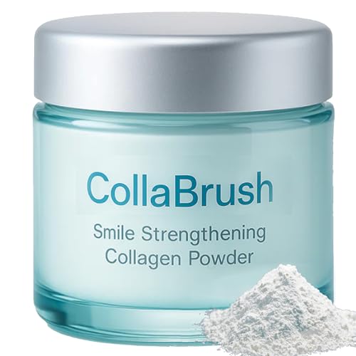 Collabrush Collagen Powder, Collagen+Hydroxyapatite Gum Toothpaste Care Powder, Smile Strengthening CollagenPowder, Protect Gum & Enamel Care