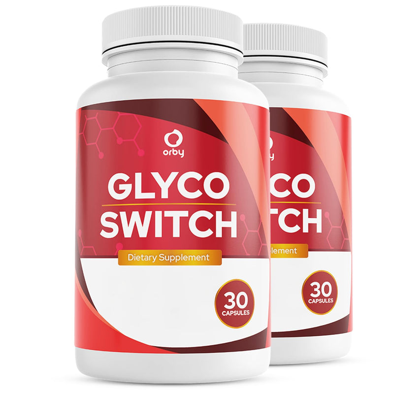 Orby GlycoSwitch – Natural Daily Wellness Supplement with Vitamin C, D3, Magnesium & Chromium – Non-GMO, GMP Certified, Made in USA – 30 Capsules, 2 Month Supply 30 Count (Pack of 2)