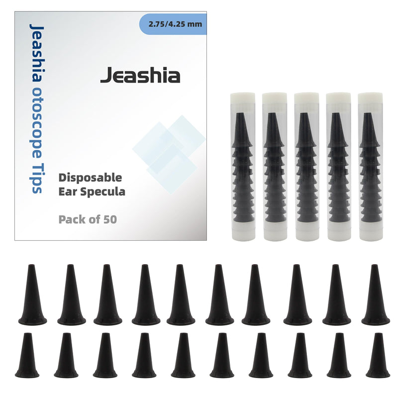Disposable Otoscope Covers, 50-Pack Universal Ear Specula Tips with 2.75mm & 4.25mm Sizes (25 Each) for Adults & Children, Fit All Major Otoscope Brands - BeesActive Australia