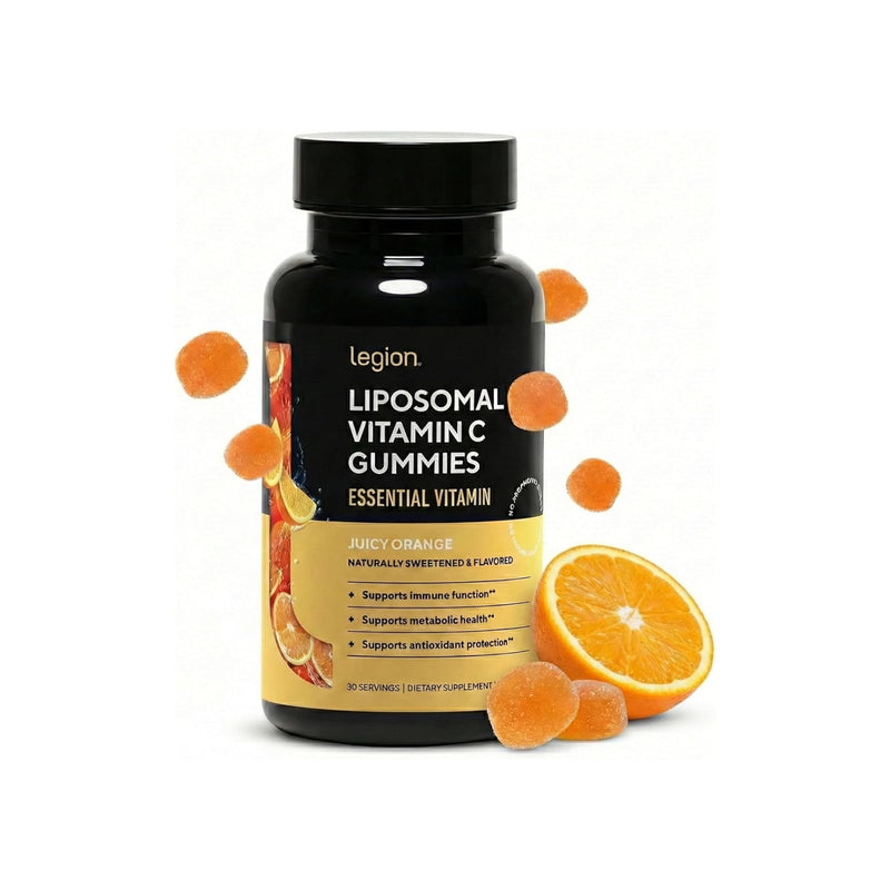LEGION Liposomal Vitamin C Gummy - High Absorption Liposomal VIT C for Women & Men - Natural Vitamin C Supplements for Immune System Support (60 Gummies)