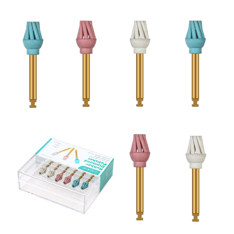 6 Pcs Dental Composite Polishing Discs Tools Polish Wheel Dentist Materials Rubber Polishing Discs for Dentistry Lab 6 Pcs/Box - BeesActive Australia