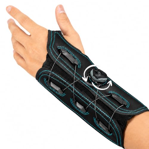 Q-Fit Wrist Splint | Advanced Anatomical Wrist Support with BOA Q-Fit Compression System for Carpal Tunnel, TFCC & Radial Nerve Relief | Adjustable Aluminum Palmar Splint Stabilizer for Recovery & Pain Relief | Small Left Standard LEFT WRIST