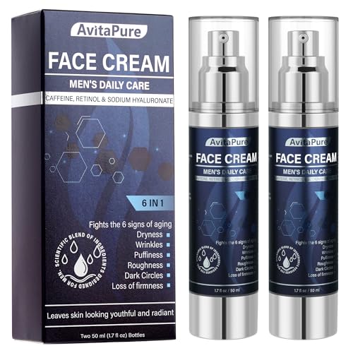 6-in-1 Face Cream for Men – Daily Hydrating Moisturizer for Age Defense