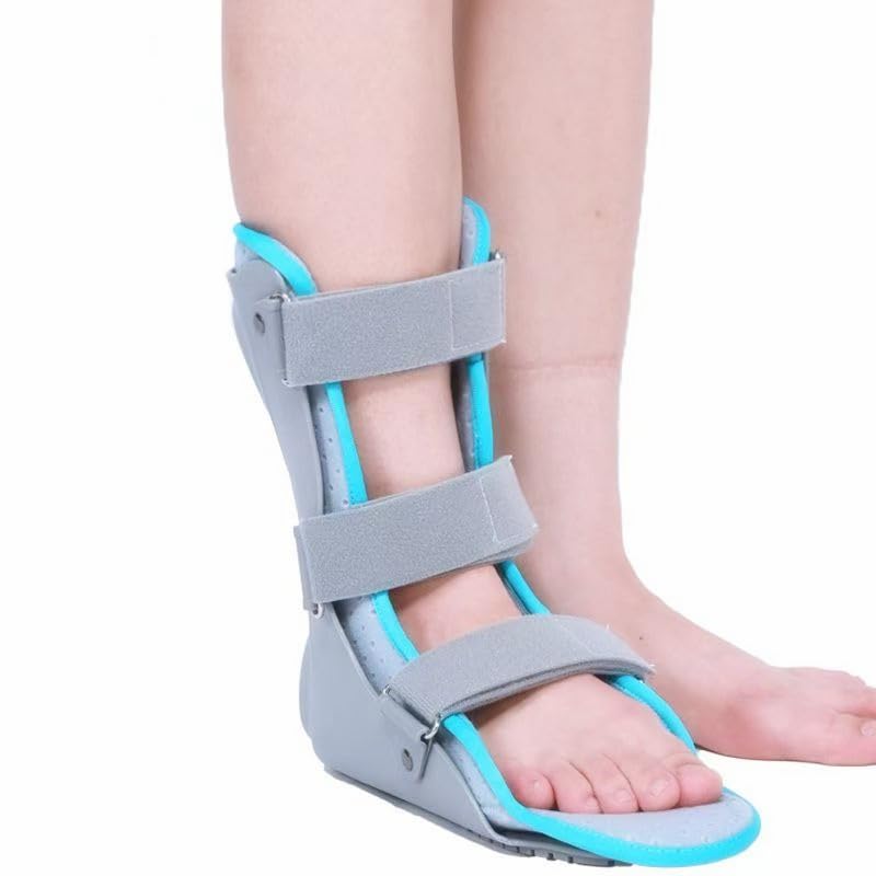 Ankle Foot Orthosis Brace, Walking Boot, Adjustable Support with Straps, Protective Medical Recovery Boot (L, Right) L