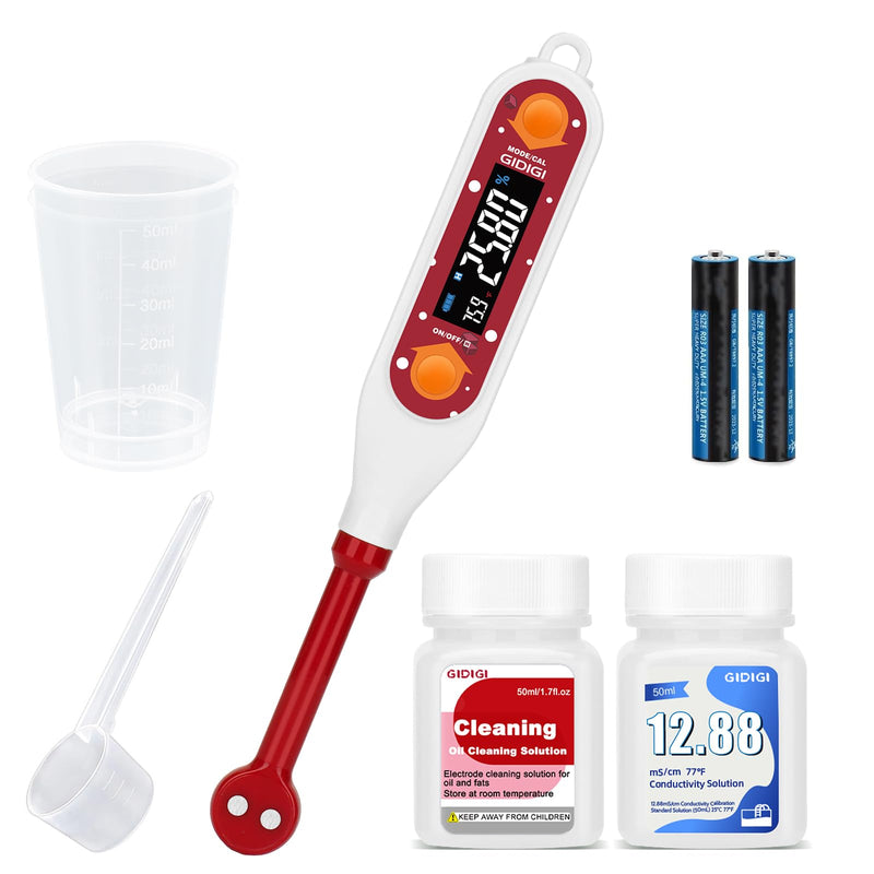 Salinity Meter Food Digital Salt Tester Portable Salinometer Reader Measure Salt in Fermenting Hot Soup Cooking Water Salty Food Liquid EC TDS Meter Hydrometer for Lab Water Test Aquaculture - BeesActive Australia