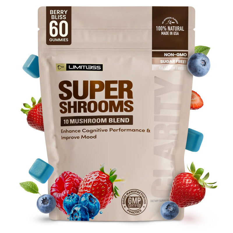 Limitless Supershrooms Smart Focus Gummies - 30 Day Supply
