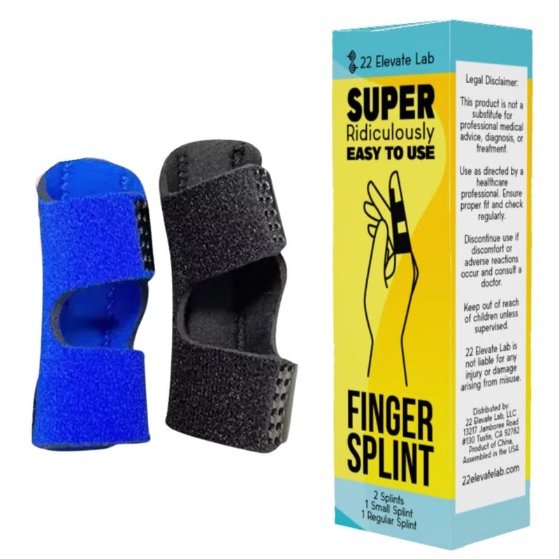 Finger Splints – Comfortable, Adjustable, Reusable Finger Support for Everyday Use – 2 Count - BeesActive Australia