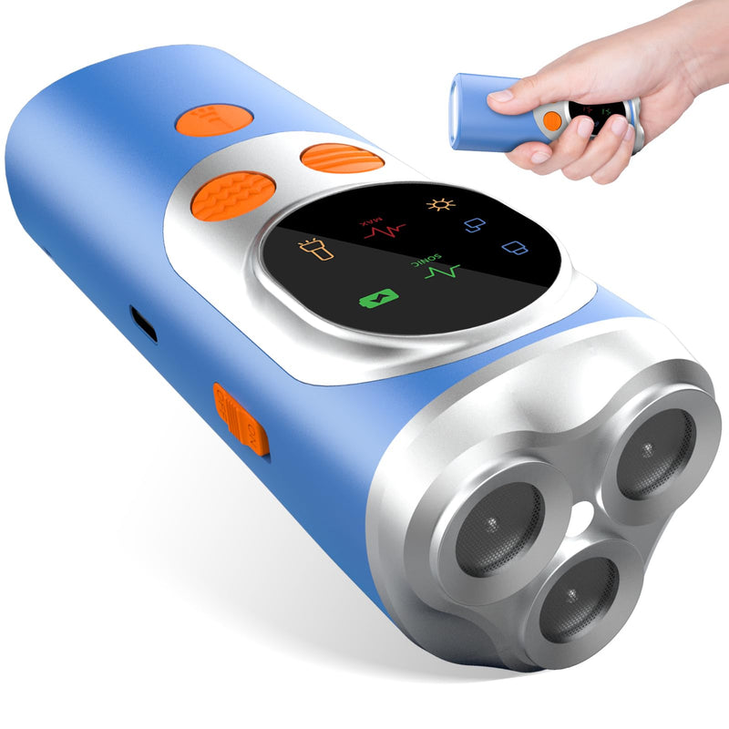 dessports Dog Bark Deterrent Device - 3X Ultrasonic Anti Barking Device for Dogs Training - 50FT Range Effective Bark Shield - Rechargeable Barking Silencer for Own or Neighbour's Dog