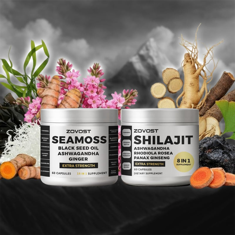Superblend Daily Wellness Supplement – 24-in-1 Natural Formula with Sea Moss, Shilajit & Adaptogens – Energy, Focus & Vitality Support