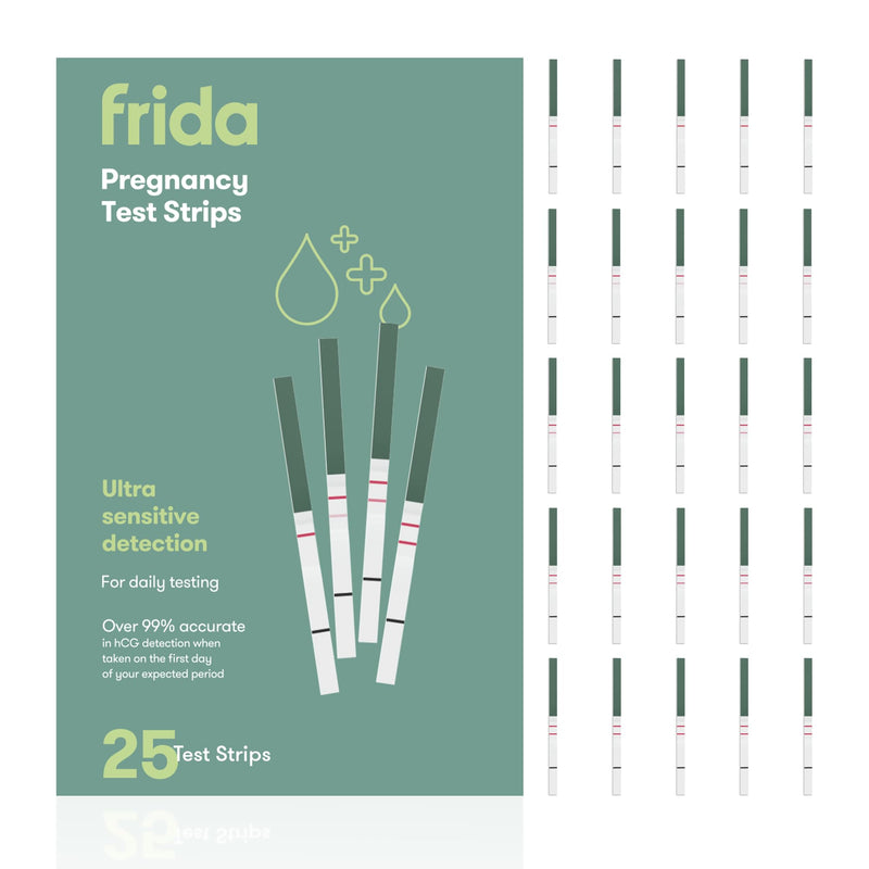 Frida Fertility Pregnancy Test Strips, Over 99% Accurate HCG Test Strips, Ultra Sensitive Early Detection, Easy at Home Pregnancy Test Strips for Family Planning, Quick Results | 25 Test Strips 25 Count (Pack of 1) - BeesActive Australia