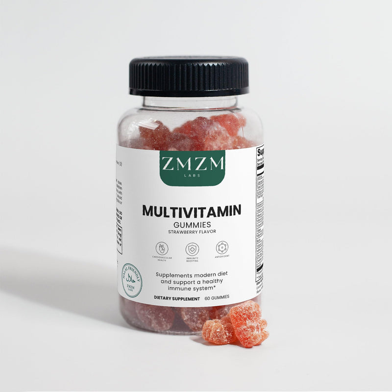 Multivitamin Gummies – Strawberry Flavor, 60 Gummies, Vegan, Gelatin-Free, Daily Vitamin Supplement