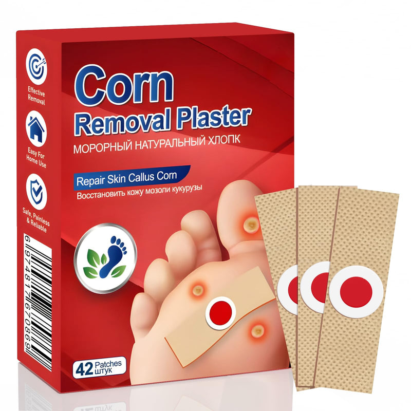 Corn and Callus Remover for Toes and Feet - Extra Strength 40% Salicylic Acid Nursing Pads-Formulated With a Safe Formula to Effectively Remove Corns and Calluses（42 Pack） - BeesActive Australia