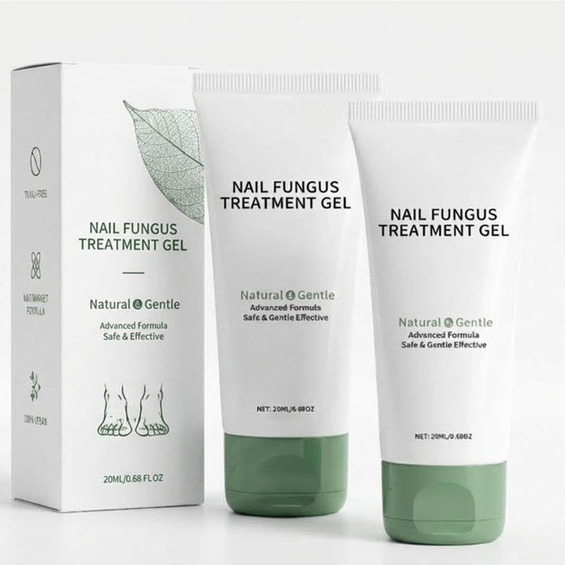 Nail Fungus Treatment Gel - Natural Nail Care Gel, Nail Repair Cream with Colloidal Silver, Emu Oil & Tea Tree Oil for Hydrated, Moisturizing Treatment for Hands & Feet (2pcs) 0.51 Fl Oz (Pack of 2)
