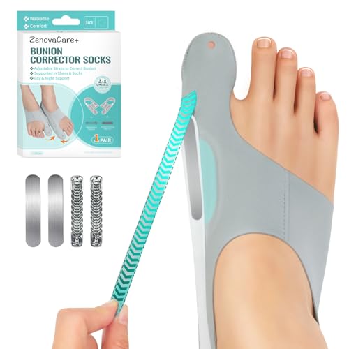Bunion Corrector Sleeve for Men/Women, 1 Pair Day & Night Toe Alignment,Orthopedic Post-Workout Recovery Foot Brace, Hallux Valgus Toe Straightener for Daily Use (Large) Large