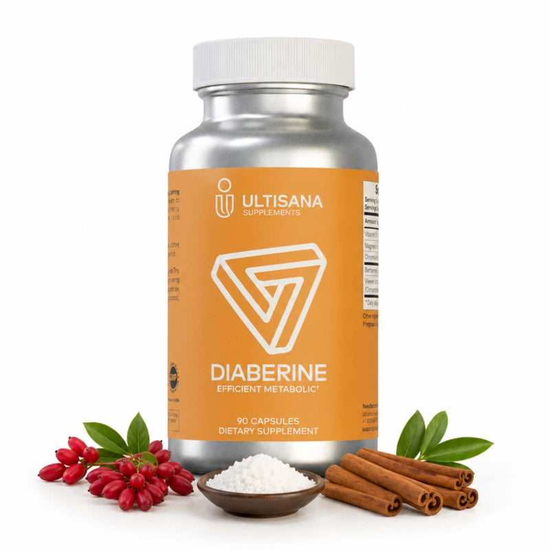Diaberine Berberine HCL Supplement - Berberine 500mg with Vitamin B12, Magnesium & Chromium - Supports Metabolism, Heart Health, Energy & Immune Functions - 15 Capsules (Trial Pack) 5-Day Trial Pack Digestion & Metabolism