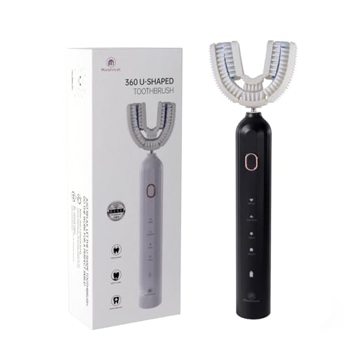 Electric Ultrasonic U-Shaped Toothbrush for Adults 360 Degree Deep Clean