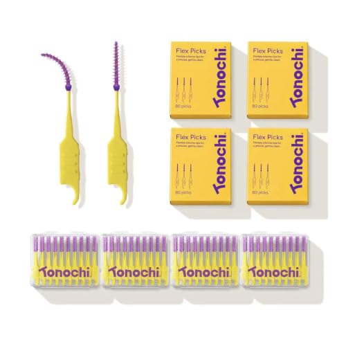 Soft Flexible Interdental Picks, Wire-Free, Sensitive Gums, 320 Ct