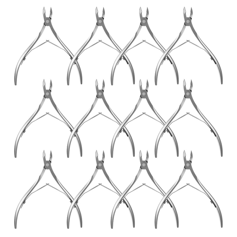 Ptwola 18 Pack Professional Cuticle Trimmer Nippers Stainless Steel Nail Cuticle Cutter Sharp Pointed Blade Dead Skin Remover Clipper Scissor Pedicure Manicure Tool for Fingernails Toenails Care(18) - BeesActive Australia