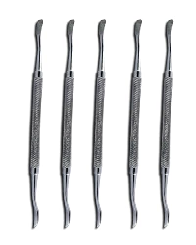 Dental Bone File 18 mm × 6 mm – Stainless Steel Bone Finishing File, Autoclavable Dental Lab & Training Instrument (Pack of 5) Pack of 5