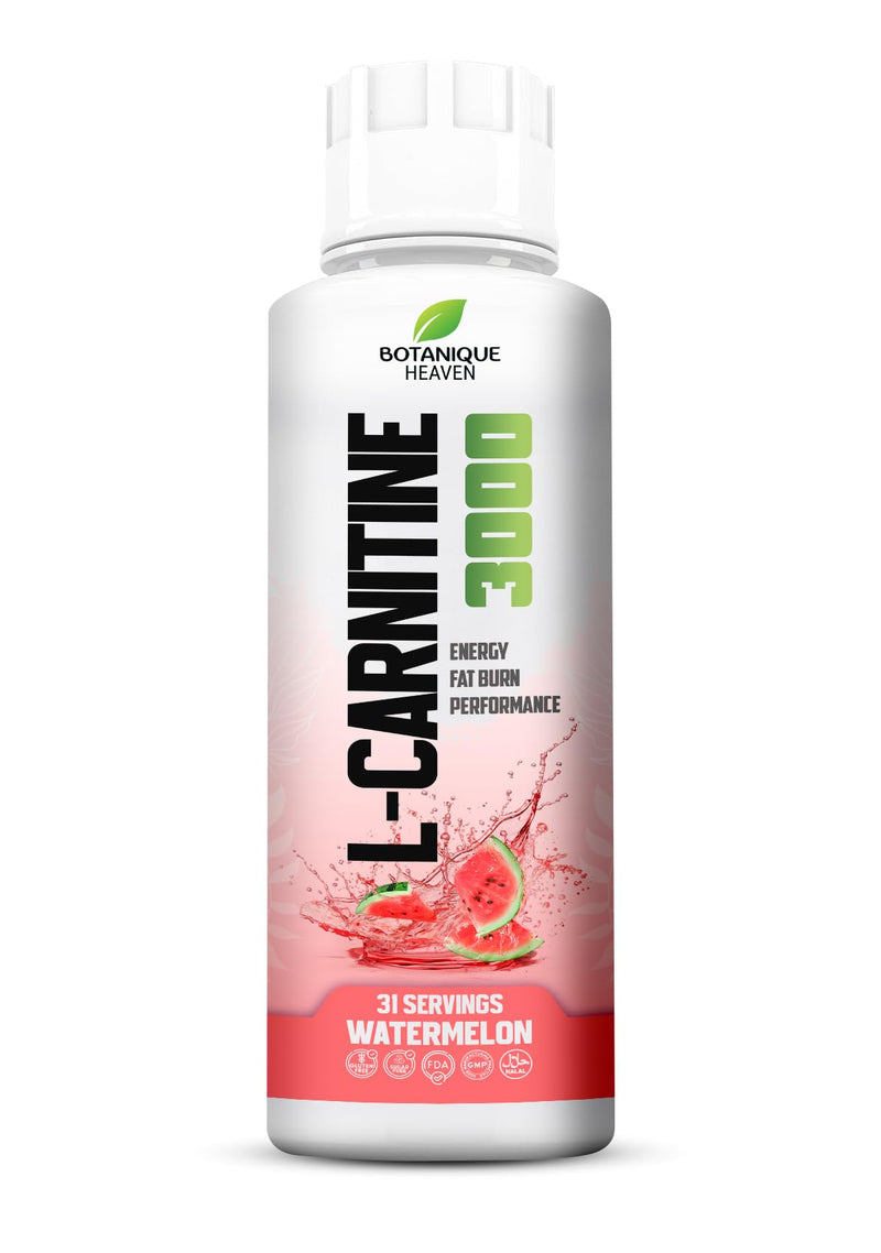 L-Carnitine Liquid 3000mg Per Serving | High Strength Liquid Carnitine | Energy & Metabolism Support | 31 Servings | Sugar Free, Vegan | Watermelon