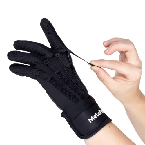 MetaFlex Pro, Strength & Recovery Gloves. Medium-Weight Resistance Bands for Deep Stretching, Advanced Hand Strengthening, and Gentle Support for Hand Pain Relief X-Small Right