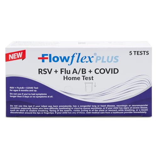 Flowflex Plus RSV + Flu A/B + COVID Home Test Kit (5 Tests) 5