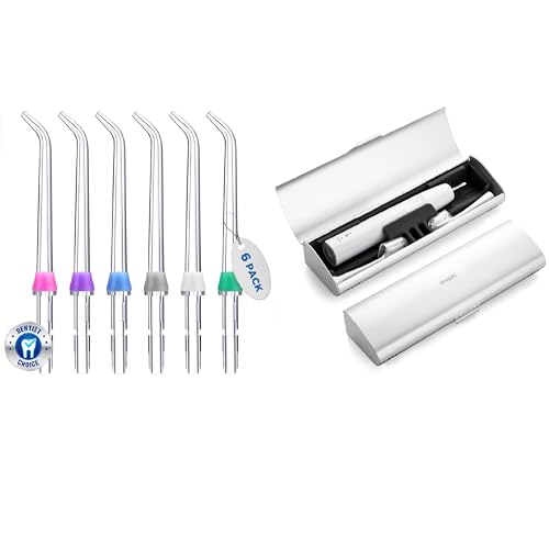 for Waterpik Replacement Heads, and Aluminum Electric Toothbrush Travel Case
