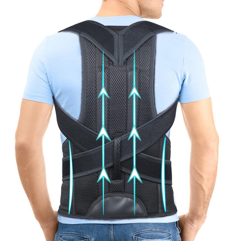 PAZAPO Posture Corrector for Men and Women - Back Brace Full Back Support Straightener for Hunchback - Upper and Lower Lumbar to Relieve,XX-Large(42-48 Inches) XX-Large(42-48 Inches)