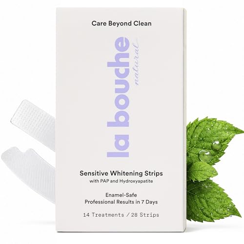 Sensitive Teeth Whitening Strips, Peroxide-Free, 14ct