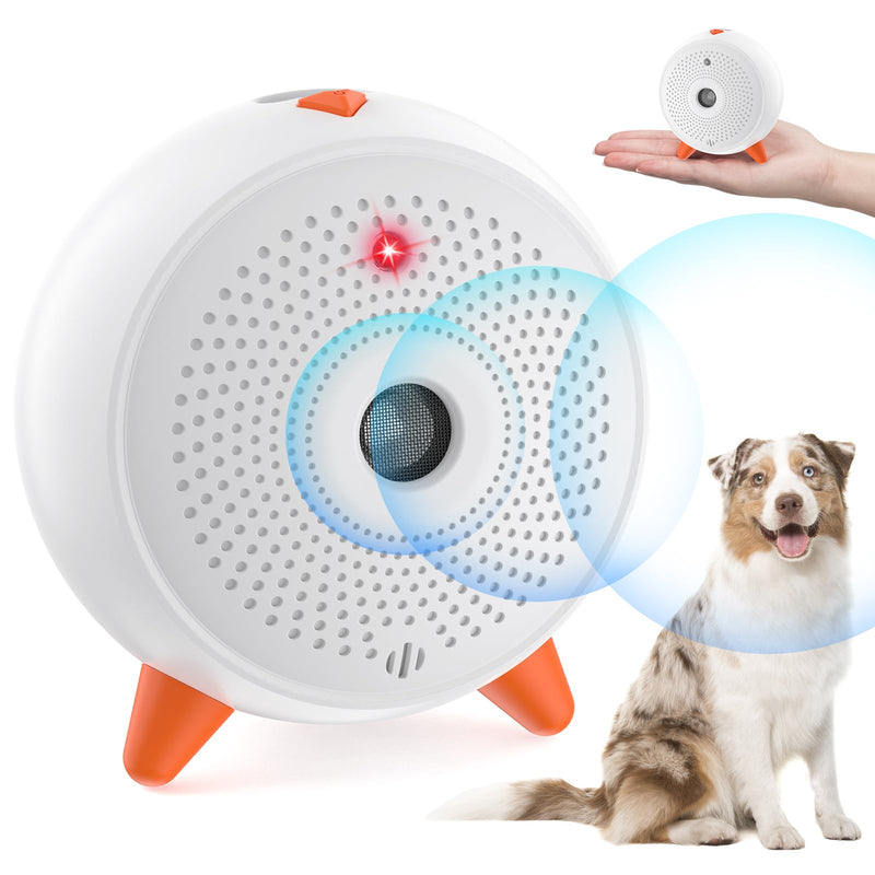 Dog Bark Deterrent Devices, Indoor Barking Dog Deterrent, 33FT Anti BarkingDevice for Dogs, Indoor Bark Control for Dogs Rechargeable BarkBox Stop Barking, White