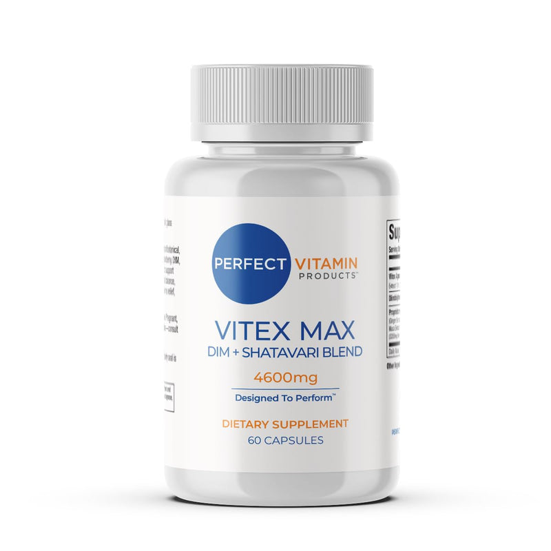 Vitex Max DIM + Shatavari for Women (60 Capsules) | Hormone Balance & Menopause Support for Women | Vitex, DIM & Shatavari with Adaptogens for Mood, Cycle & Stress | Vegan 1 Pack
