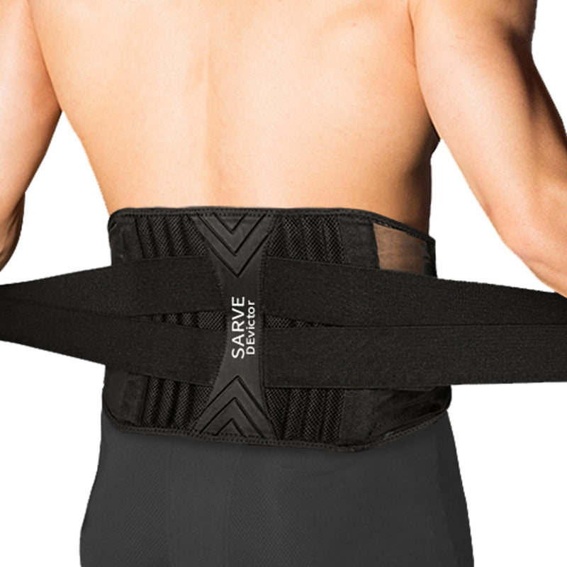 Lower Back Brace Adjustable & Breathable Lower Back Brace for Women and Men, Lumbar Back Support Belt Ideal for Work, Workout, Exercise, Running, Lifting, Walking, Fitness & Daily Comfort (L(34"-38")) L(34"-38")