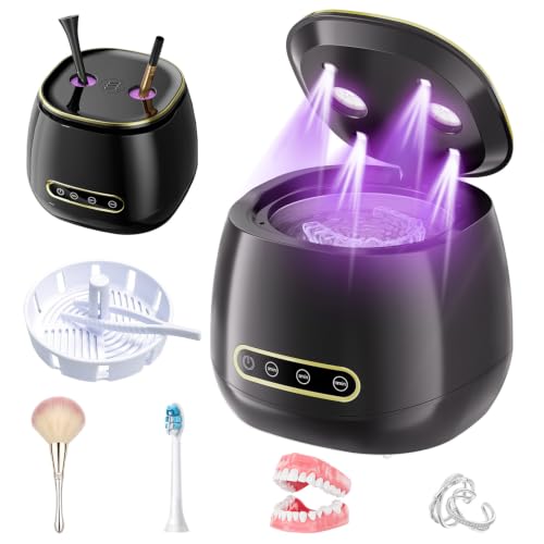 48kHz Ultrasonic Retainer Cleaner for Dentures and Aligners