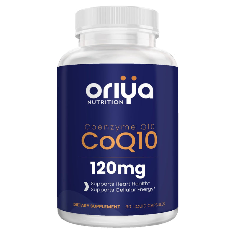 CoQ10 120mg – High-Absorption Liquid Veggie Capsules with Olive Oil & Vitamin E – Supports Cellular Energy, Heart Health & Antioxidant Defense – Non-GMO, Vegan, 3rd-Party Tested
