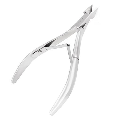 Bestac Professional Stainless Steel Cuticle Trimmer - Extremely Sharp Dead Skin Clipper Nippers, Labor-Saving Cuticula Remover for Fingernails Toenails, Manicure Pedicure Tools for Women Men