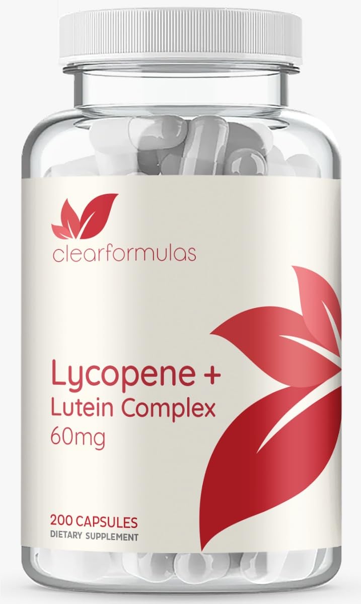 Lutein & Lycopene Carotenoids Supplement - High Absorption Lutein and Lycopene Supplements for Men & Women for Antioxidant Skin and Eye Health Support - Formulated in American cGMP Lab (200 Capsules) Lutein & Lycopene
