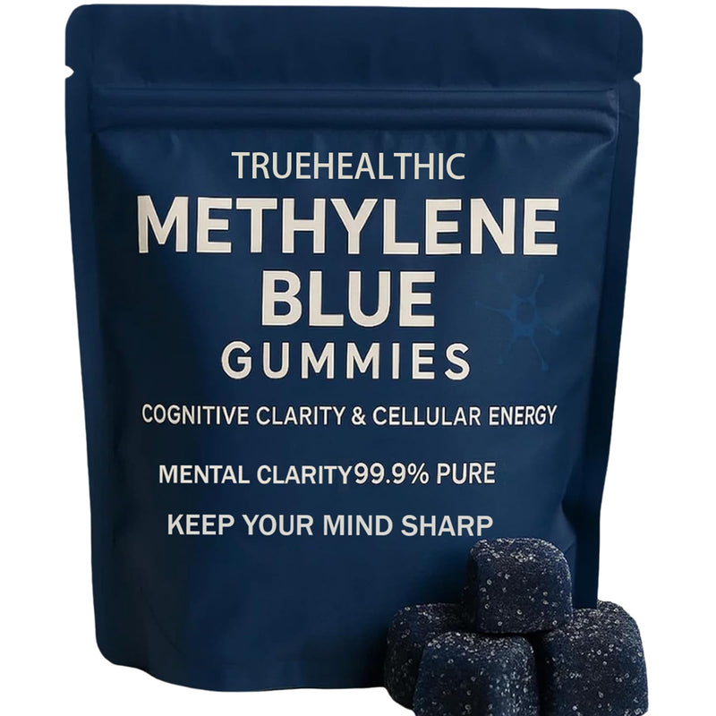 Feelific Methylene Blue Gummies, Health Aura Blue Gummies, 5mg of Methylene Blue Per Gummy for Sustained Energy, Mental Clarity, Lifted Mood, Sharper Focus, 30 Gummies 1