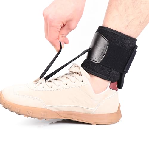 Cozyhealth AFO Foot Drop Brace For Walking Lifting Shoes Provides Adjustable Drop Foot Support For Men Or Women Can Be Worn, Foot Up Splint for Ankle, Improve Walking Gait Fits Left Right Foot (L/XL) L/XL