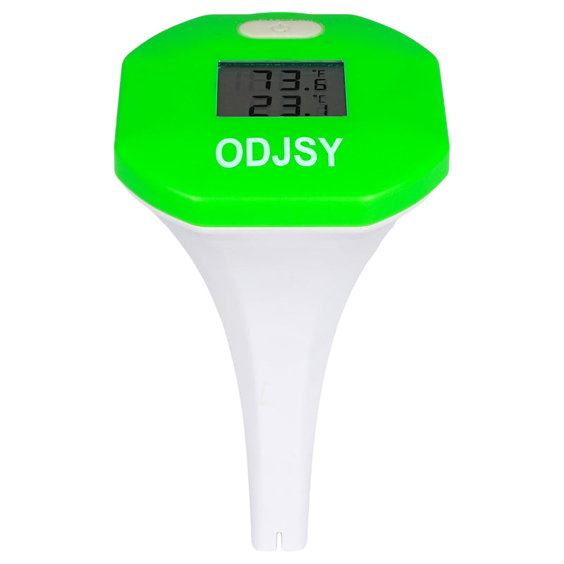 Pool Thermometer, Digital Water Temperature Tester with LCD Display for Swimming Pools, Spas, Hot Tubs & Aquariums (Blue/Green) Green