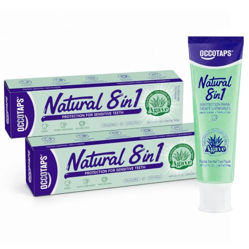 Natural Agave Toothpaste, Fluoride-Free, Sensitive Teeth, 2 Pack 3.53 Fl Oz (Pack of 2)