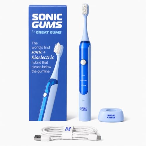 Sonic Gums Electric Toothbrush for Oral Health, Gum Disease & Gingivitis