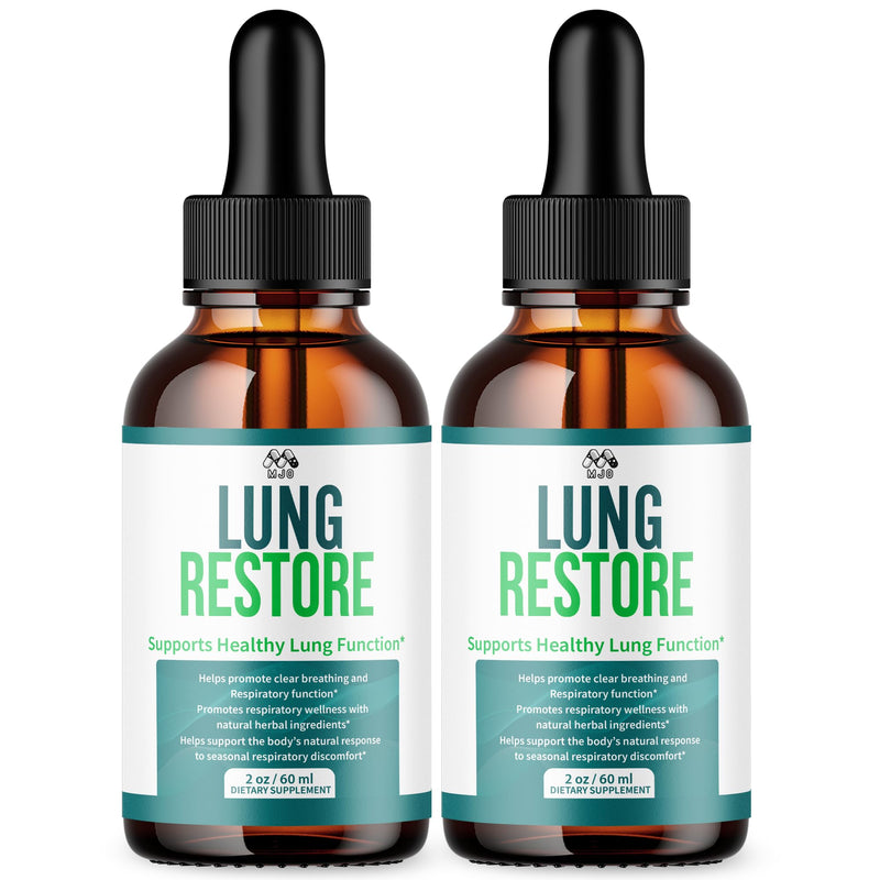 (2 Pack) Lung Restore Drops, Official Lung Restore Supplement (60 Servings)