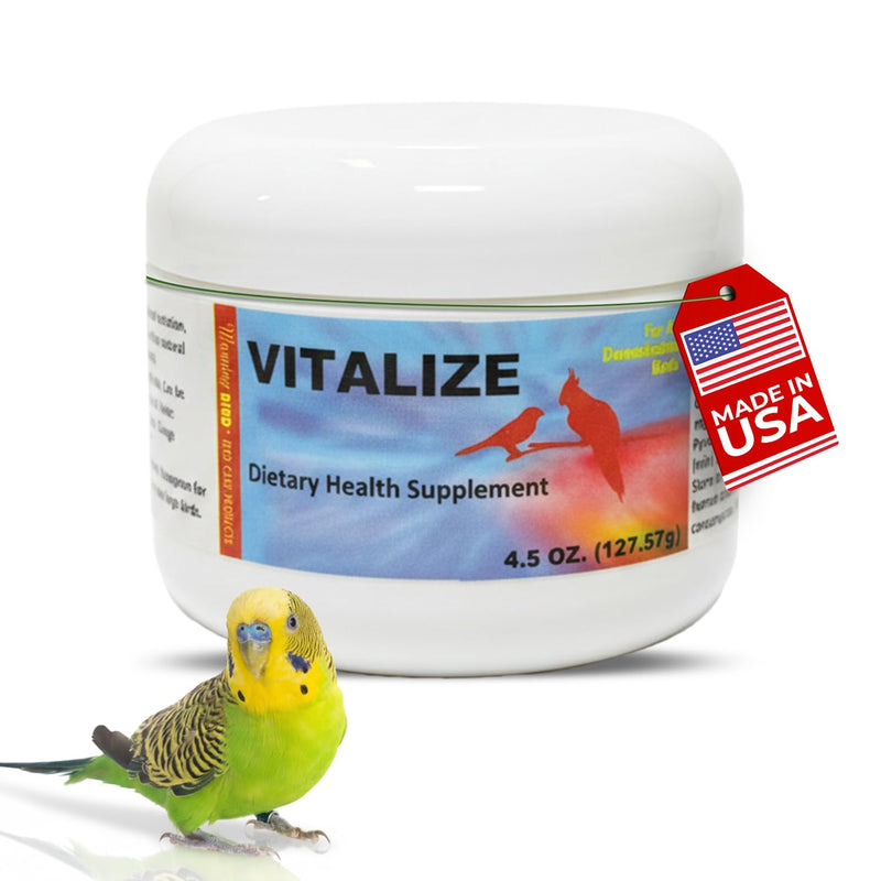 Morning Bird Vitalize for Birds 4.5 oz – Stress & Dehydration Support – Promotes Hydration, Energy, Balance & Muscle Recovery – Water-Soluble Supplement for All Bird Species