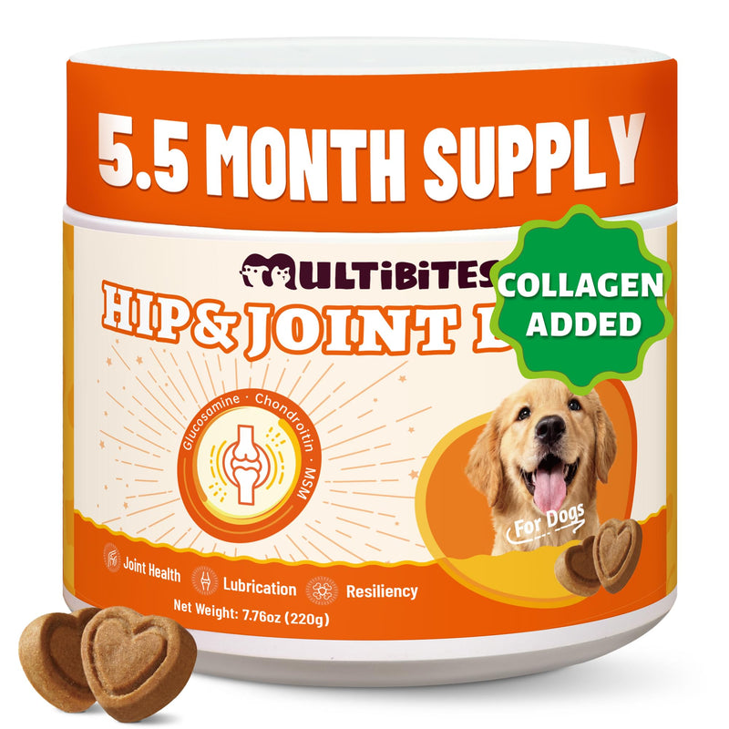 330 Bites Joint Supplement for Dogs - Hip & Joint Health with MSM,Fish Oil,Glucosamine for Dog Chews - Advanced Mobility Support for All Breeds and Ages - Chicken Flavor