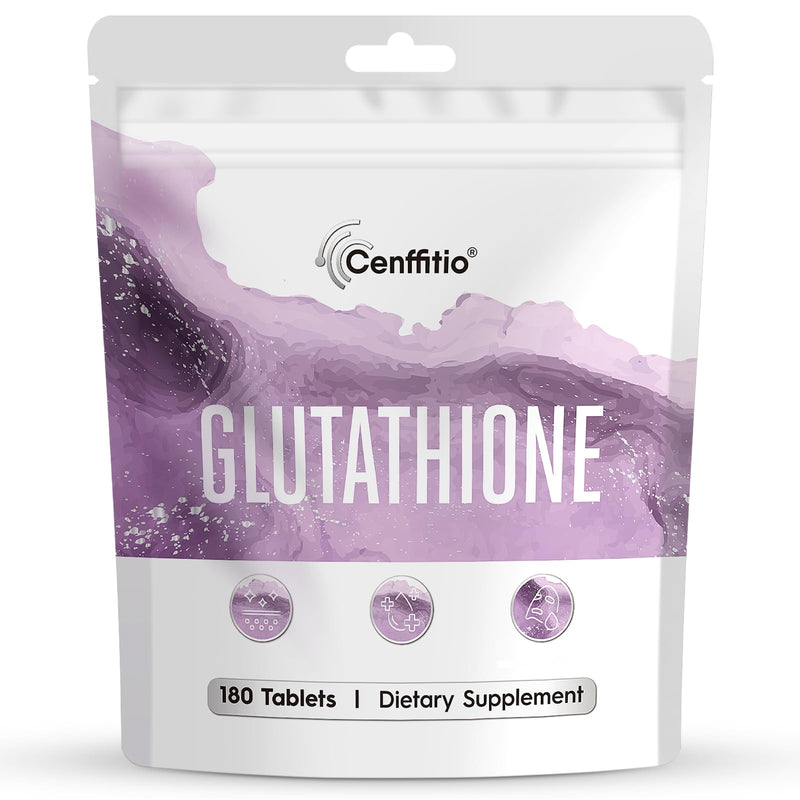 Glutathione Supplement | Advanced Antioxidant Formula | Vitamin C, Niacinamide, Licorice Extract, Collagen & Hyaluronic Acid | 180 Tablets 180 Count (Pack of 1)